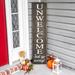 The Holiday Aisle® 39" Unwelcome Porch Sign w/ Spider Webs Wood in Brown | 39 H x 1.2 W x 7.8 D in | Wayfair 3DCA29CD9D3D41DEBC09B525297A21B0