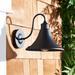 Longshore Tides Aivils Black Outdoor Armed Sconce Metal/Steel in Black/Gray | 14 H x 8 W x 6 D in | Wayfair BF2EB03BF5204ED096439076E8E4D4C6