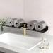 Latitude Run® Bathroom Wash Counter Rack Toilet Bathroom Wash Counter Storage Rack-1.97 x 27.56 x 3.94 in Black | Wayfair