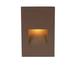 WAC Lighting LEDme Integrated LED Metal Step Light Metal/Steel in Brown | 5 H x 3 W x 0.19 D in | Wayfair WL-LED200F-RD-BZ