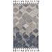 "2'2"" x 4'5"" Grey/Slate Nourison Elwood Area Rug - Nourison 99446885272"