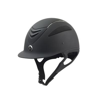 One K Defender Chrome Stripe Helmet - S - Long Oval - Black Matte - Smartpak