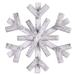 Sunset Vista Designs 420166 - White Wooden Snowflake 18" (16429) Christmas Wall Decor