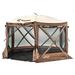 CLAM Quick Set Pavilion Camper 12.5 x 12.5 Foot Outdoor Gazebo Canopy Shelter - 47