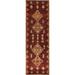 Red Tribal Geometric Moroccan Oriental Wool Runner Rug Hand-knotted - 2'9" x 9'7"