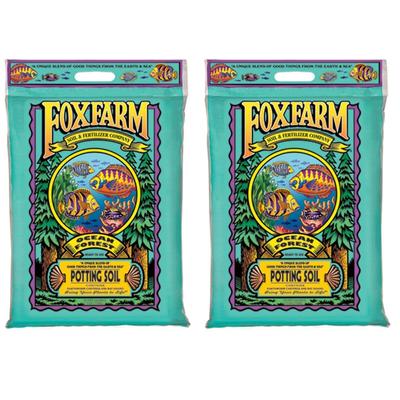 Foxfarm FX14053 Ocean Forest Organic Garden Potting Soil Mix 12 Quarts (2 Pack) - 11.9