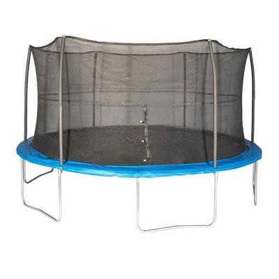 JumpKing JK15VC2 15 Foot Outdoor Trampoline & Safety Net Enclosure Kit, Blue - 178.2