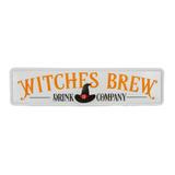 31" Halloween "Witches Brew" Metal Wall Sign by National Tree Company - 31 in