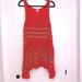Free People Dresses | Intimately Free People Voile & Lace Trapeze Dress Medium Coral, White, & Brown | Color: Orange/White | Size: M