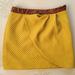 Anthropologie Skirts | Anthropologie Yellow Quilted Oragami Skirt Sz M/10 | Color: Brown/Gold | Size: 10