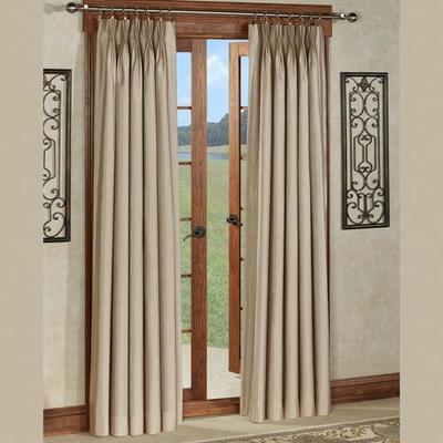 Chamberlain Pinch Pleat Curtain Pair, 60 x 108, Fawn