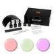 Bluesky Gel Nail Polish Starter Kit - Pastel Neons, Gel Nail Kit with 24W UV LED Lamp Nail Dryer, 3 x 10ml Gel Nail Polishes, Cleanser Wipes, Top and Base Coat, Nail File and Buffer