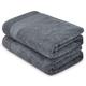 ATEN Homeware Luxury Egyptian Cotton Bath Towels Extra Large - 700 GSM 2 Pieces of 80 x 170 cm Bath Sheets - Highly Absorbent and Quick Dry Towel Set - Super Soft Towels for Bathroom (Steel Grey)