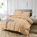 Pashmina 10.5 Tog Super King size Comforter Warm and Anti Allergy Hotel Quality, Super Soft, for All Seasons 100% Egyptian Cotton Quilt Duvet (Beige)