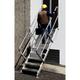 Escalier industriel 4 marches - Hauteur à franchir 0.99m - Inclinaison 60° - SCA7366/04