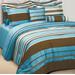 Ultra-Soft Microfiber Stripe Reversible 3-Piece Comforter Set