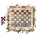 De Leon Collections Polyresin Woodland Deer Antler Checkers Board Game Set | 13.75 H x 13.3 W in | Wayfair 15481