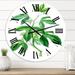 East Urban Home Common Zebra Kenya Africa 2-Desk Clock, 6 By 6-Inch Metal in Green | 16 H x 16 W x 1 D in | Wayfair