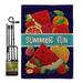 Breeze Decor Summer Fun in the Sun Impressions 2-Sided Polyester 1'6.5" x 1'1" Flag Set | 18.5 H x 13 W in | Wayfair