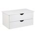 Charlton Home® Optional 2-Drawer Chest for Kyle Wardrobe Armoires Wood in Green/White | 17 H x 34.75 W x 19.75 D in | Wayfair