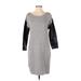 ASOS Casual Dress - Sweater Dress: Gray Marled Dresses - Women's Size 3