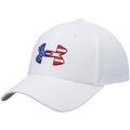 Men's Under Armour White Freedom Blitzing Logo Flex Hat