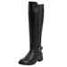 Wide Width Women's The Milan Regular Calf Boot by Comfortview in Black (Size 8 W)