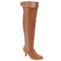 Extra Wide Width Women's The Melody Wide Calf Boot by Comfortview in Chestnut (Size 9 WW)