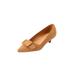 Extra Wide Width Women's The Holland Slip On Pump by Comfortview in Brown (Size 9 1/2 WW)