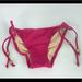 Victoria's Secret Swim | Nwot | Victoria’s Secret - Side String Tie Triangle Bikini Bottom - Nwot | Color: Pink/Purple | Size: Xs