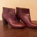 Nine West Shoes | Nine West Coral Cognac Leather Bootie, Size 7 | Color: Brown | Size: 7