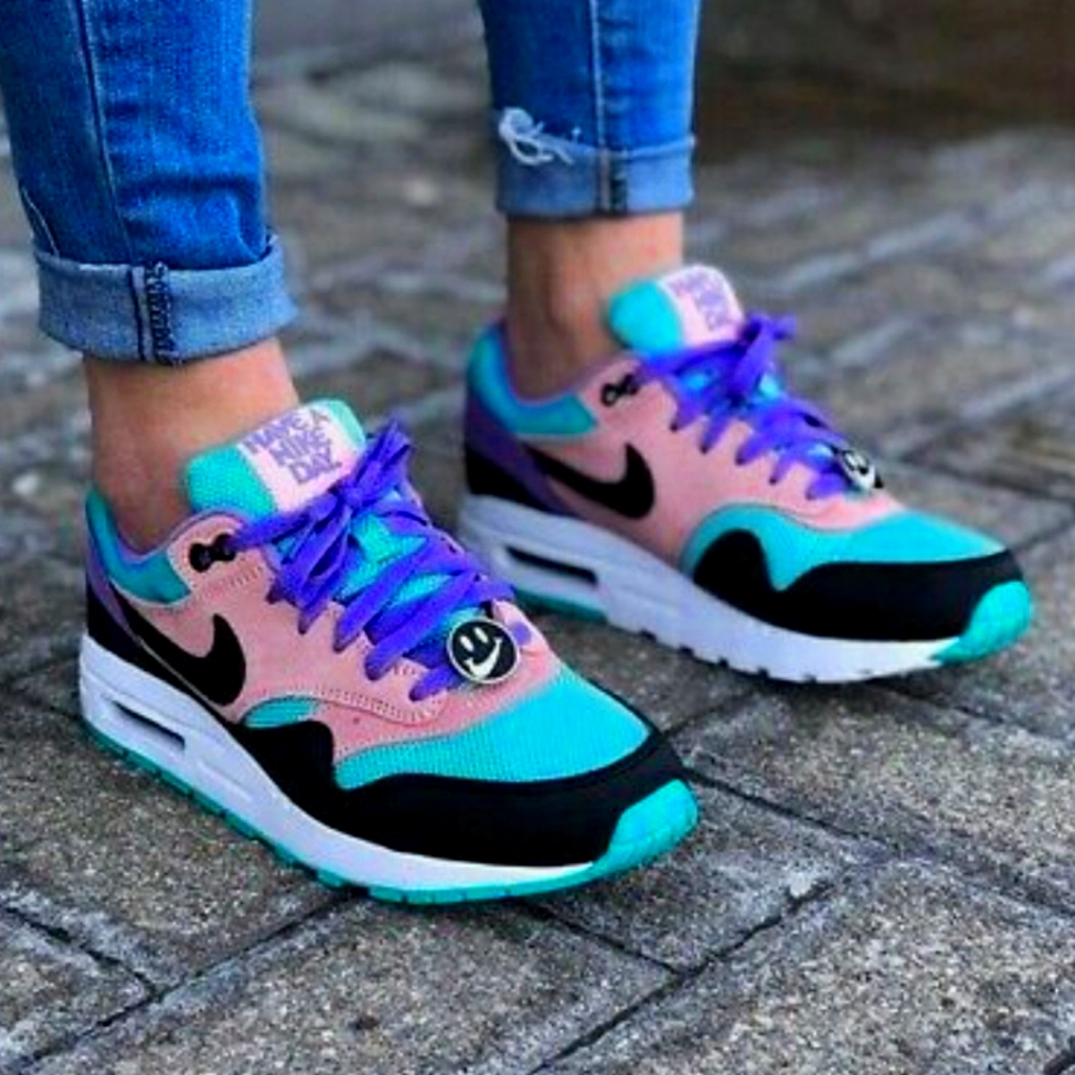 Nike Shoes | Boy's Nike Air Max 1 Have A Nike Day. | Color: Black/Pink | Size: 6b