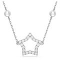 Swarovski Stella Star Necklace, White Pavé Crystals in a Rhodium Plated Setting, from the Stella Collection