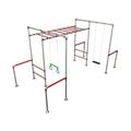 Monkey Bar Store Climbing Frame Monkey Bars - the RHINO (RED)