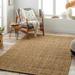 Ambel 2' x 3' Jute Jute Faded Driftwood/Chocolate Brown/Dark Brown/Light Beige/Straw/Camel/Peach/Tan Area Rug - Hauteloom