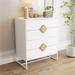 Solid wood special shape square handle design storage sideboard