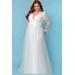 Laura Beth Wedding Dress Long Sleeves Ivory Size 14