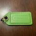 Coach Bags | 2” Coach Green Leather Key Fob Charm Keychain Bag Hangtag Tag | Color: Green | Size: Os
