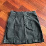 Free People Skirts | Free People Modern Femme Denim Black Mini Skirt | Color: Black | Size: 6