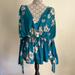 Free People Dresses | Freepeople~Brand New-Never Worn~Mini Dress~Floral Print~Xs | Color: Blue/Cream | Size: Xs