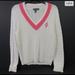 Ralph Lauren Sweaters | Iso Ralph Lauren Cable Knit Pink Orange Stripe Sweater | Color: Orange/Pink | Size: Any
