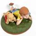 Disney Accents | Disney Pooh & Friends & Christopher Robbin "Being With You" Figurine 3.5"Hx8"W | Color: Green/Yellow | Size: Os