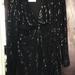 Zara Dresses | Brand New Black Sequined, Knee Length Dress. | Color: Black | Size: 6