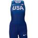 Nike Other | Nike Olympic Womens Official Rio-Team Usa Sleeveless Unitard Speedsuit Track | Color: Blue/White | Size: Various
