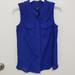 J. Crew Tops | J. Crew Flowy Sleeveless Button Down Top, 0 | Color: Blue | Size: 0