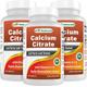 Best Naturals Calcium Citrate with Vitamin D-3 240 Tablets (240 Count (Pack of 3))