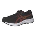 ASICS Men's Gel-Contend 8 Sneaker, Black/Cherry Tomato, 6.5 UK