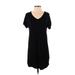 Antistar Casual Dress - Shift: Black Solid Dresses - Women's Size Small