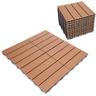 Dalles de terrasse en bois composite wpc lot de 11 Dalles de Jardin Piscine Dalle Clipsable pour