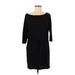 H&M Casual Dress: Black Solid Dresses - Women's Size Medium